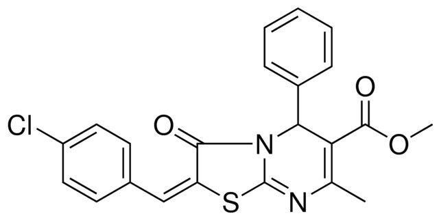 METHYL (2E)-2-(4-CHLOROBENZYLIDENE)-7-METHYL-3-OXO-5-PHENYL-2,3-DIHYDRO-5H-[1,3]THIAZOLO[3,2-A]PYRIMIDINE-6-CARBOXYLATE