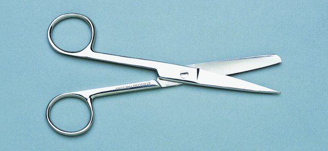 Left handed operating shears