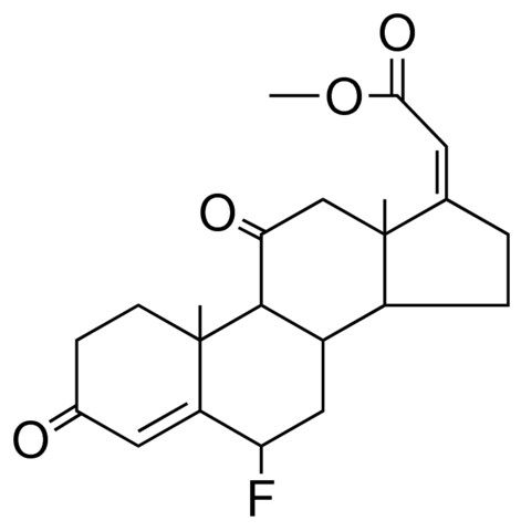 methyl (17Z)-6-fluoro-3,11-dioxopregna-4,17-dien-21-oate