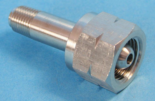 Outlet adapter, stainless steel, CGA 350 x 1/4 in. NPTM