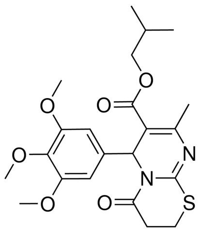 ISOBUTYL 8-METHYL-4-OXO-6-(3,4,5-TRIMETHOXYPHENYL)-3,4-DIHYDRO-2H,6H-PYRIMIDO[2,1-B][1,3]THIAZINE-7-CARBOXYLATE