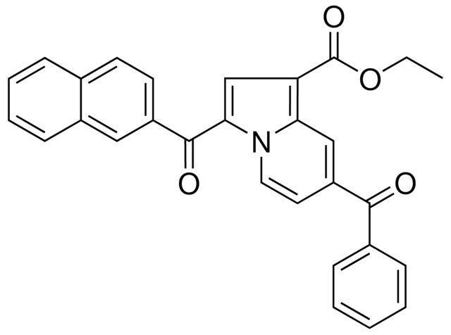 ETHYL 7-BENZOYL-3-(2-NAPHTHOYL)-1-INDOLIZINECARBOXYLATE