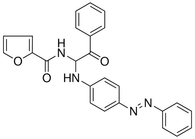 FURAN-2-CARBOXYLIC ACID (2-OXO-2-PHENYL-1-(4-PHENYLAZO-PHENYLAMINO)-ETHYL)-AMIDE