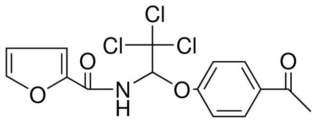 FURAN-2-CARBOXYLIC ACID (1-(4-ACETYL-PHENOXY)-2,2,2-TRICHLORO-ETHYL)-AMIDE
