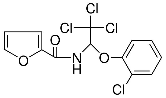 FURAN-2-CARBOXYLIC ACID (2,2,2-TRICHLORO-1-(2-CHLORO-PHENOXY)-ETHYL)-AMIDE