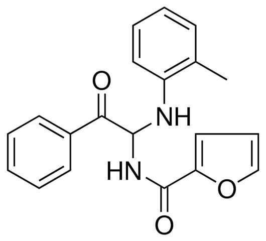 FURAN-2-CARBOXYLIC ACID (2-OXO-2-PHENYL-1-O-TOLYLAMINO-ETHYL)-AMIDE