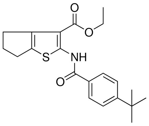 ETHYL 2-[(4-TERT-BUTYLBENZOYL)AMINO]-5,6-DIHYDRO-4H-CYCLOPENTA[B]THIOPHENE-3-CARBOXYLATE