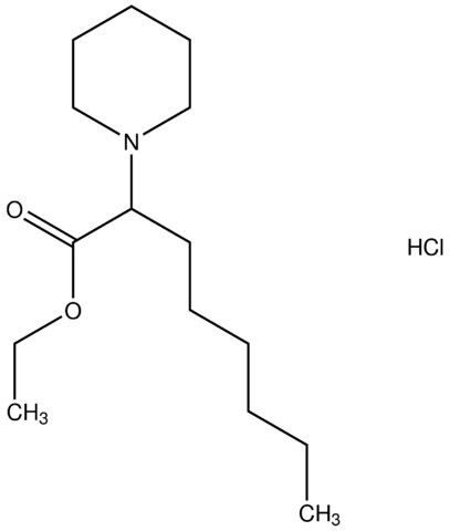 ethyl 2-(1-piperidinyl)octanoate hydrochloride