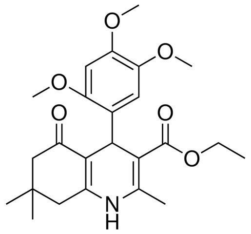 ETHYL 2,7,7-TRIMETHYL-5-OXO-4-(2,4,5-TRIMETHOXYPHENYL)-1,4,5,6,7,8-HEXAHYDRO-3-QUINOLINECARBOXYLATE