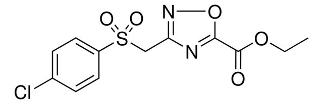 Ethyl 3-{[(4-chlorophenyl)sulfonyl]methyl}-1,2,4-oxadiazole-5-carboxylate