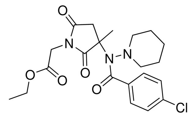 Ethyl {3-[(4-chlorobenzoyl)(1-piperidinyl)amino]-3-methyl-2,5-dioxo-1-pyrrolidinyl}acetate