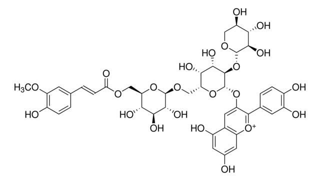 Cyanidin 3-<i>O</i>-[β-<sc>D</sc>-Xylopyranosyl-(1,2)-[(4-hydroxy-3-methoxycinnamoyl)-(6)-β-<sc>D</sc>-glucopyranosyl-(1,6)]-β-<sc>D</sc>-galactopyranoside]