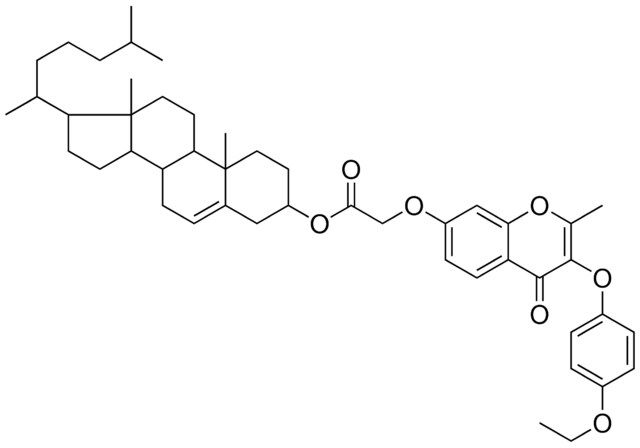 CHOLEST-5-EN-3-YL {[3-(4-ETHOXYPHENOXY)-2-METHYL-4-OXO-4H-CHROMEN-7-YL]OXY}ACETATE