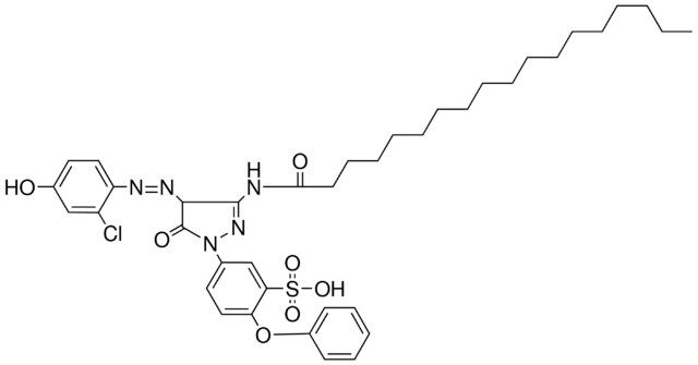 CHLORO-HYDROXYPHENYLAZO-OCTADECANAMIDO-OXO-PYRAZOLINYL-PHO-BENZENESULFONIC ACID