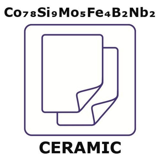 Cobalt/Silicon/Molybdenum/Iron/Boron/Niobium