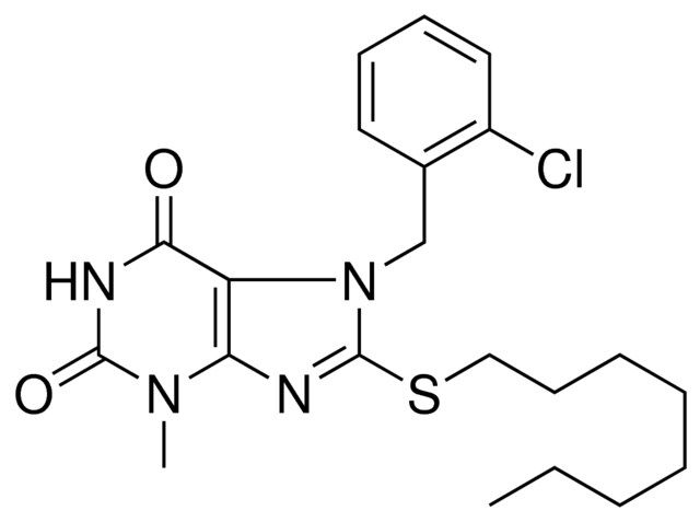 7-(2-CHLORO-BENZYL)-3-METHYL-8-OCTYLSULFANYL-3,7-DIHYDRO-PURINE-2,6-DIONE