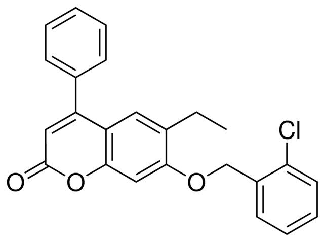 7-(2-CHLORO-BENZYLOXY)-6-ETHYL-4-PHENYL-CHROMEN-2-ONE