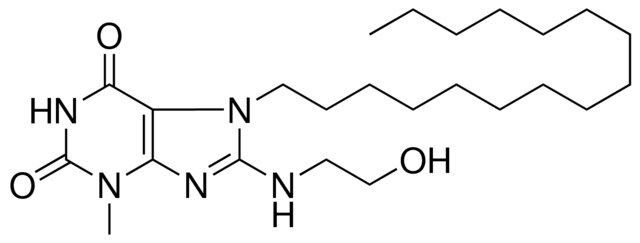 7-HEXADECYL-8-(2-HYDROXY-ETHYLAMINO)-3-METHYL-3,7-DIHYDRO-PURINE-2,6-DIONE