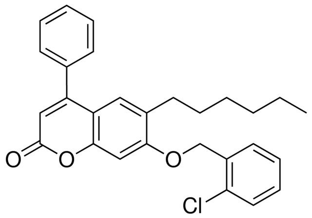 7-(2-CHLORO-BENZYLOXY)-6-HEXYL-4-PHENYL-CHROMEN-2-ONE