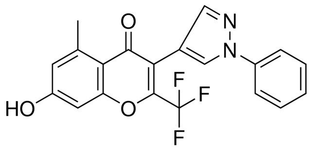7-HYDROXY-5-METHYL-3-(1-PHENYL-1H-PYRAZOL-4-YL)-2-TRIFLUOROMETHYL-CHROMEN-4-ONE
