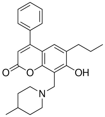 7-HYDROXY-8-(4-METHYL-PIPERIDIN-1-YLMETHYL)-4-PHENYL-6-PROPYL-CHROMEN-2-ONE