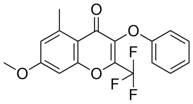 7-METHOXY-5-METHYL-3-PHENOXY-2-TRIFLUOROMETHYL-CHROMEN-4-ONE