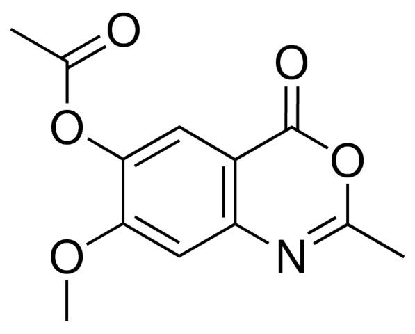 7-methoxy-2-methyl-4-oxo-4H-3,1-benzoxazin-6-yl acetate