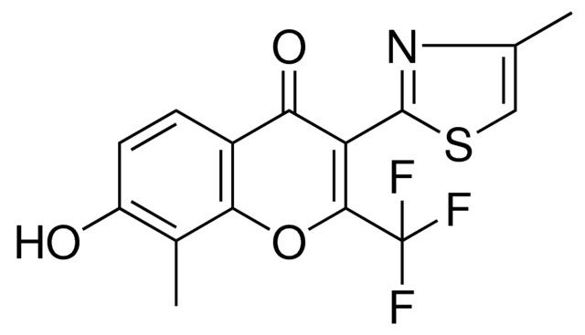 7-HYDROXY-8-METHYL-3-(4-METHYL-THIAZOL-2-YL)-2-TRIFLUOROMETHYL-CHROMEN-4-ONE