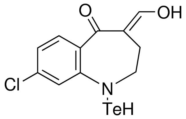 8-CHLORO-4-HYDROXYMETHYLENE-1-TELLANYL-1,2,3,4-TETRAHYDRO-BENZO(B)AZEPIN-5-ONE