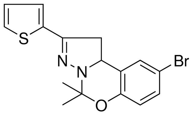 8-BR-4,4-DI-ME-2-THIOPHEN-2-YL-1,9B-2H-5-OXA-3,3A-DIAZA-CYCLOPENTA(A)NAPHTHALENE