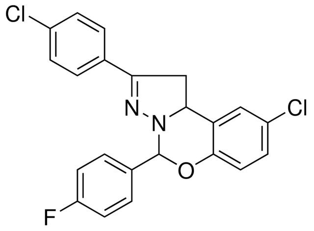 8-CL-2-(4-CL-PH)-4-(4-F-PH)-1,9B-2H-5-OXA-3,3A-DIAZA-CYCLOPENTA(A)NAPHTHALENE
