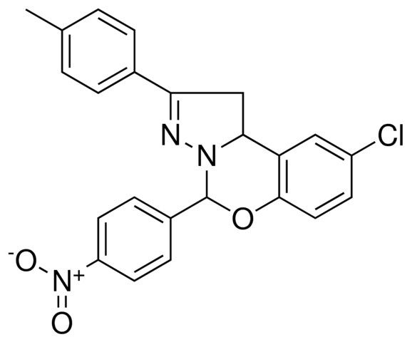 8-CL-4-(4-NITRO-PH)-2-P-TOLYL-1,9B-2H-5-OXA-3,3A-DIAZA-CYCLOPENTA(A)NAPHTHALENE
