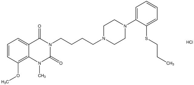 8-methoxy-1-methyl-3-(4-{4-[2-(propylsulfanyl)phenyl]-1-piperazinyl}butyl)-2,4(1H,3H)-quinazolinedione hydrochloride