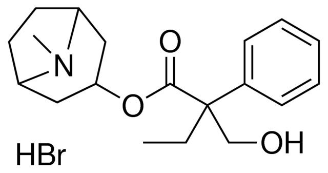 8-ME-8-AZABICYCLO(3.2.1)OCT-3-YL 2-(HO-METHYL)-2-PHENYLBUTANOATE HYDROBROMIDE