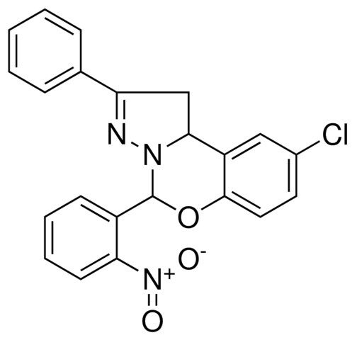 8-CL-4-(2-NITRO-PH)-2-PH-1,9B-DIHYDRO-5-OXA-3,3A-DIAZA-CYCLOPENTA(A)NAPHTHALENE