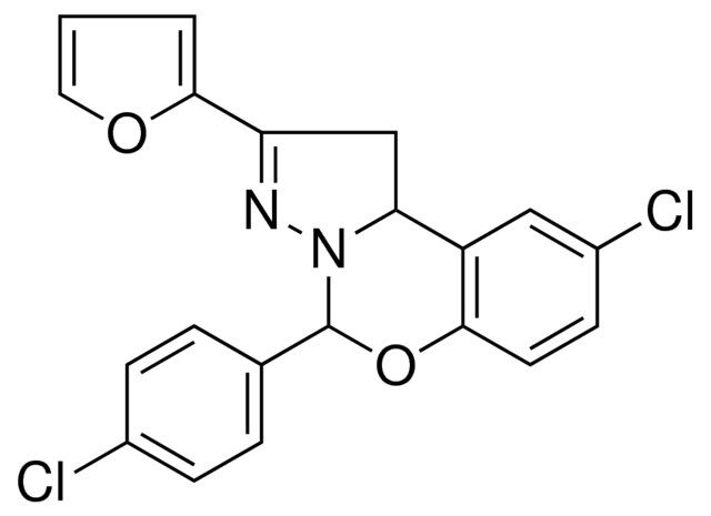8-CL-4-(4-CL-PH)-2-FURAN-2-YL-1,9B-2H-5-OXA-3,3A-DIAZA-CYCLOPENTA(A)NAPHTHALENE