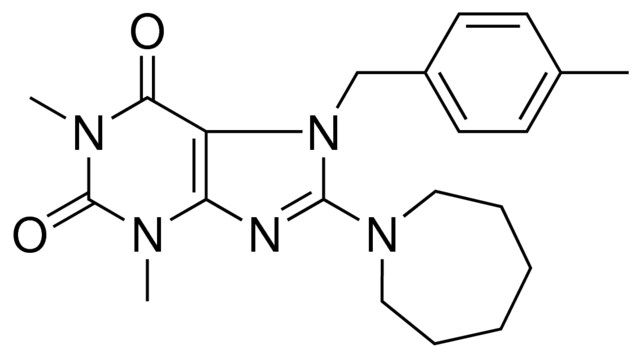 8-(1-AZEPANYL)-1,3-DIMETHYL-7-(4-METHYLBENZYL)-3,7-DIHYDRO-1H-PURINE-2,6-DIONE
