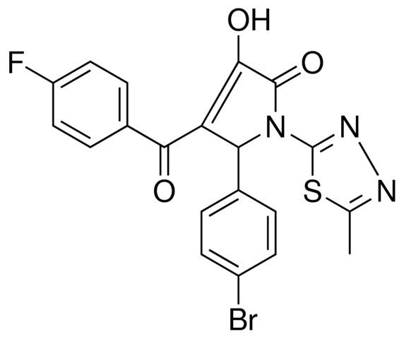 5-(4-BROMOPHENYL)-4-(4-FLUOROBENZOYL)-3-HYDROXY-1-(5-METHYL-1,3,4-THIADIAZOL-2-YL)-1,5-DIHYDRO-2H-PYRROL-2-ONE