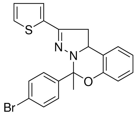 4(4-BR-PH)4-ME-2-THIOPHEN-2-YL-1,9B-2H-5-OXA-3,3A-DIAZA-CYCLOPENTA(A)NAPHTHALENE