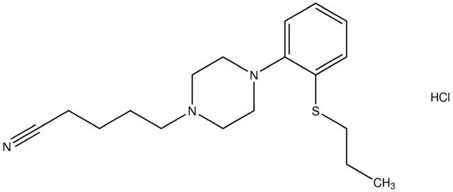 5-{4-[2-(propylsulfanyl)phenyl]-1-piperazinyl}pentanenitrile hydrochloride