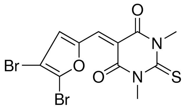 5-[(4,5-DIBROMO-2-FURYL)METHYLENE]-1,3-DIMETHYL-2-THIOXODIHYDRO-4,6(1H,5H)-PYRIMIDINEDIONE