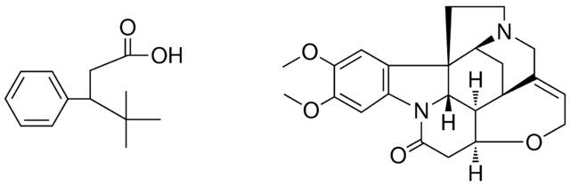 4,4-DIMETHYL-3-PHENYLPENTANOIC ACID COMPOUND WITH 2,3-DIMETHOXYSTRYCHNIDIN-10-ONE
