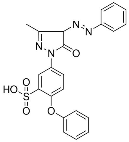 5-{3-METHYL-5-OXO-4-[(E)-PHENYLDIAZENYL]-4,5-DIHYDRO-1H-PYRAZOL-1-YL}-2-PHENOXYBENZENESULFONIC ACID
