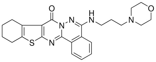 5-{[3-(4-MORPHOLINYL)PROPYL]AMINO}-9,10,11,12-TETRAHYDRO-8H-[1]BENZOTHIENO[2',3':4,5]PYRIMIDO[2,1-A]PHTHALAZIN-8-ONE