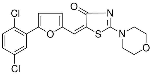 5-((5-(2,5-DI-CL-PH)-2-FURYL)METHYLENE)-2-(4-MORPHOLINYL)-1,3-THIAZOL-4(5H)-ONE