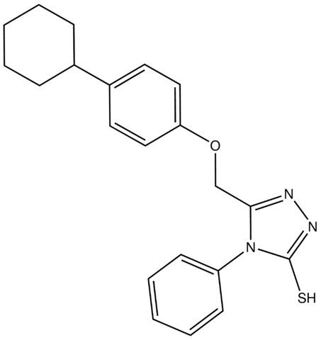 5-((4-Cyclohexylphenoxy)methyl)-4-phenyl-4<i>H</i>-1,2,4-triazole-3-thiol