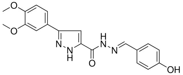 5-(3,4-DIMETHOXY-PH)-2H-PYRAZOLE-3-CARBOXYLIC ACID (4-HO-BENZYLIDENE)-HYDRAZIDE