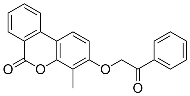 4-METHYL-3-(2-OXO-2-PHENYL-ETHOXY)-BENZO(C)CHROMEN-6-ONE