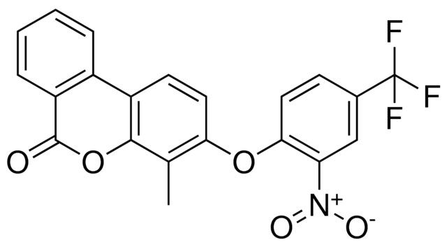 4-METHYL-3-(2-NITRO-4-TRIFLUOROMETHYL-PHENOXY)-BENZO(C)CHROMEN-6-ONE