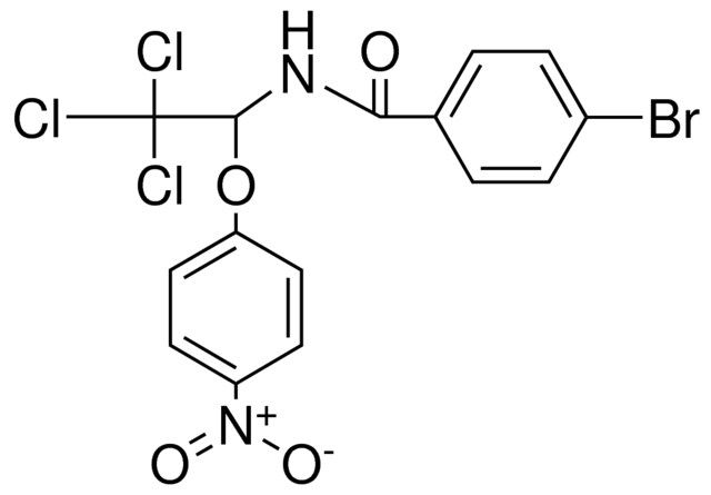 4-BROMO-N-(2,2,2-TRICHLORO-1-(4-NITRO-PHENOXY)-ETHYL)-BENZAMIDE